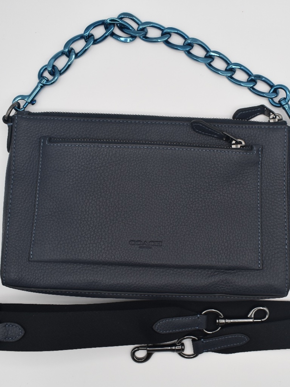NWOT Coach Holden Crossbody in Midnight Blue Leather